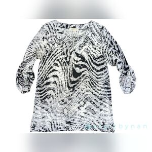 Jones New York Sport Multi Animal Print Tunic XL NWOT